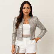 Aurora Belle | Sparkling Glitter Coat for Women