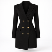 Aurora Classique | Luxury Blazer Dress with Double-Breasted Design