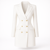 Aurora Classique | Luxury Blazer Dress with Double-Breasted Design