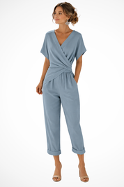 Aurora Kensington | Elegant Wrap Jumpsuit For Women