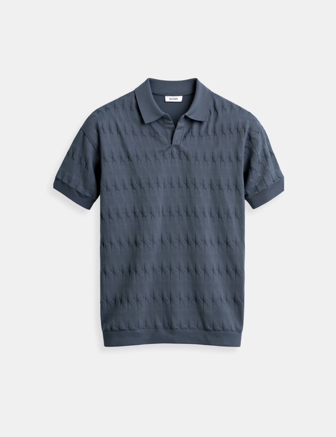 Edward Morris | Textured Knit Polo Shirt | Slim Fit & Lightweight