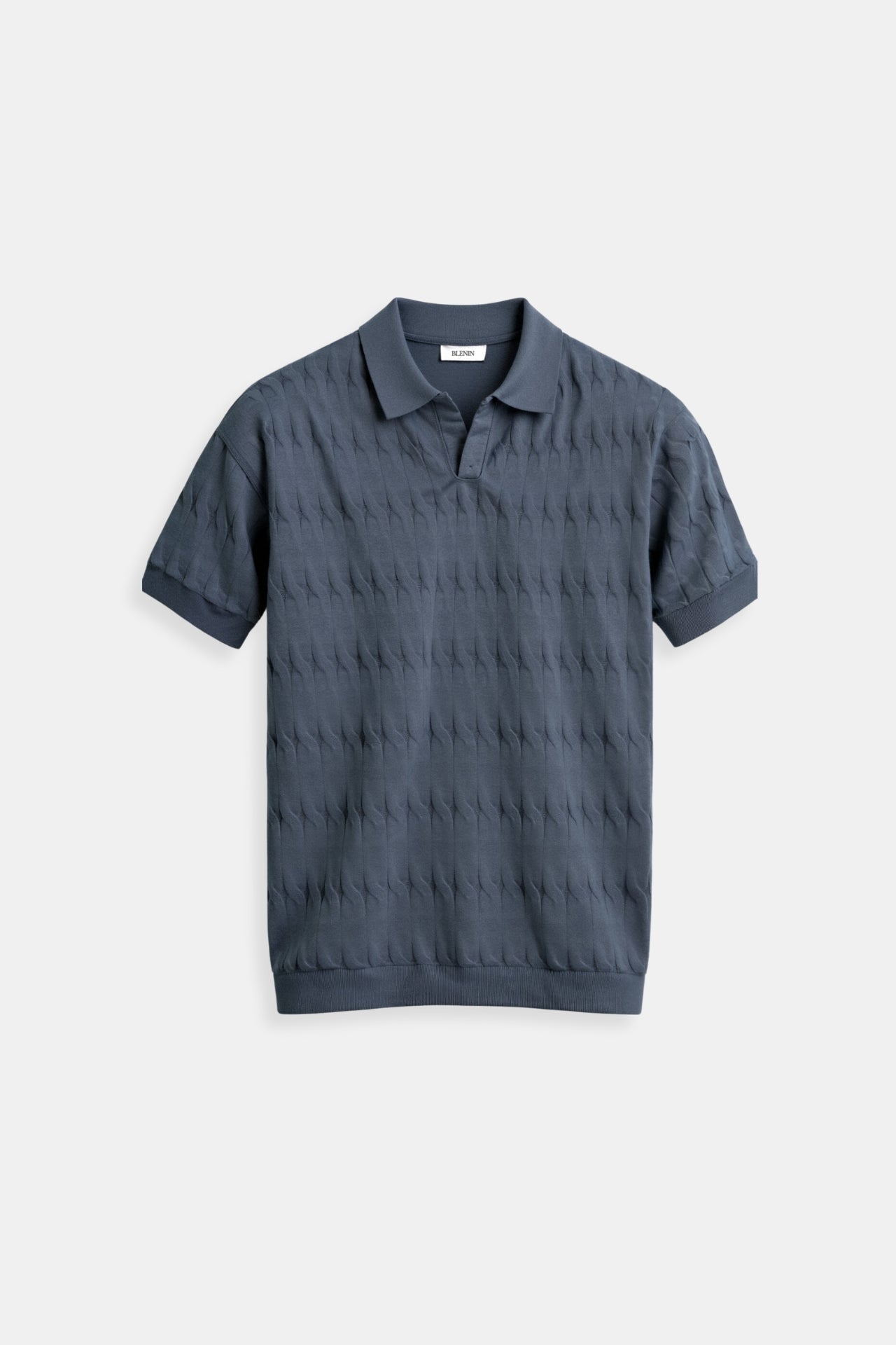 Edward Morris | Textured Knit Polo Shirt | Slim Fit & Lightweight
