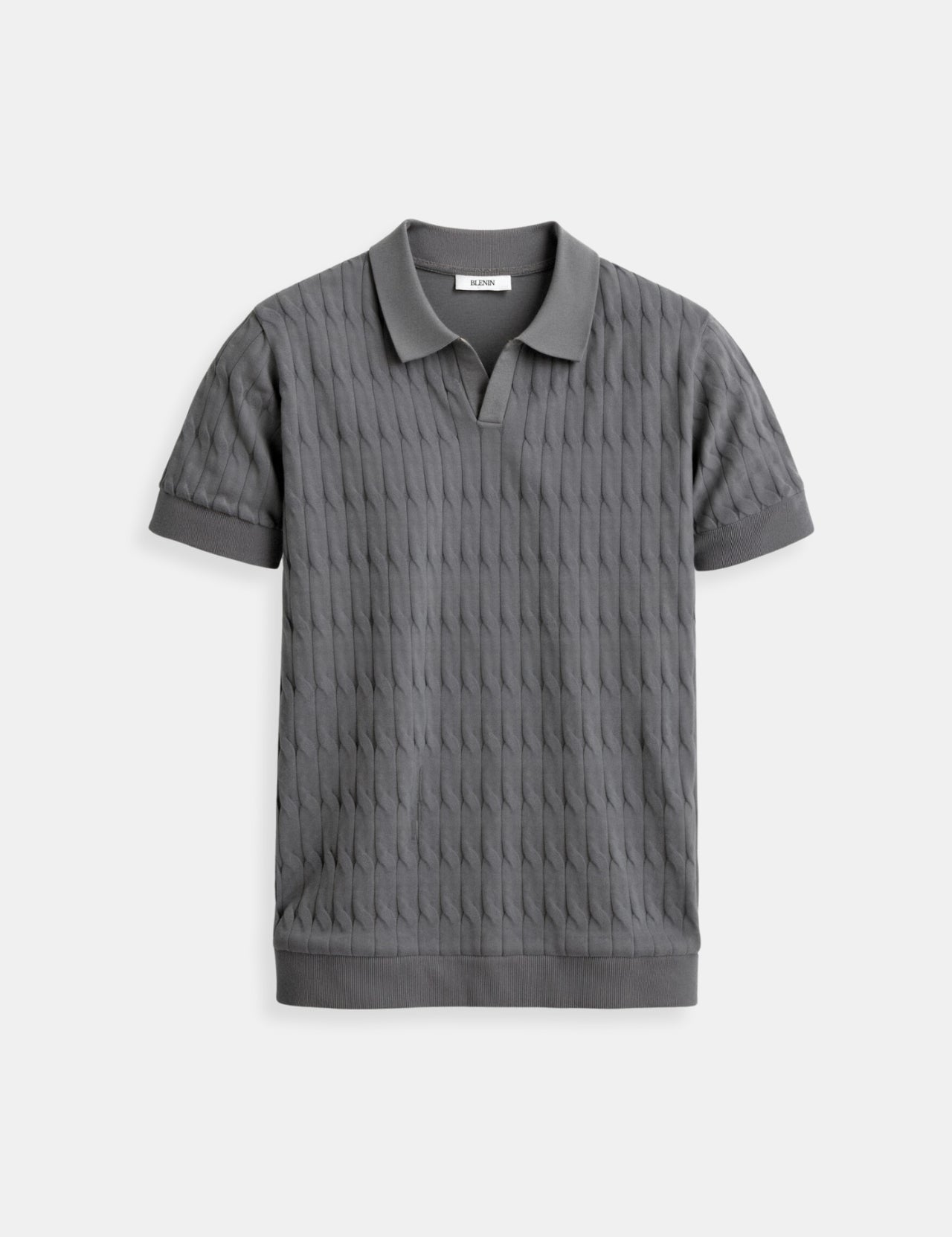 Edward Morris | Textured Knit Polo Shirt | Slim Fit & Lightweight