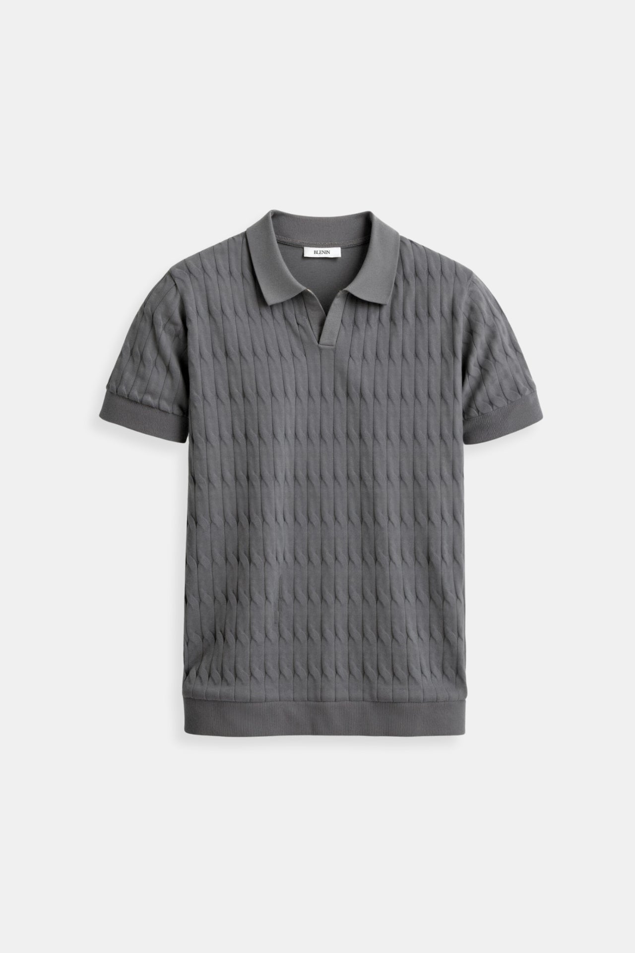 Edward Morris | Textured Knit Polo Shirt | Slim Fit & Lightweight