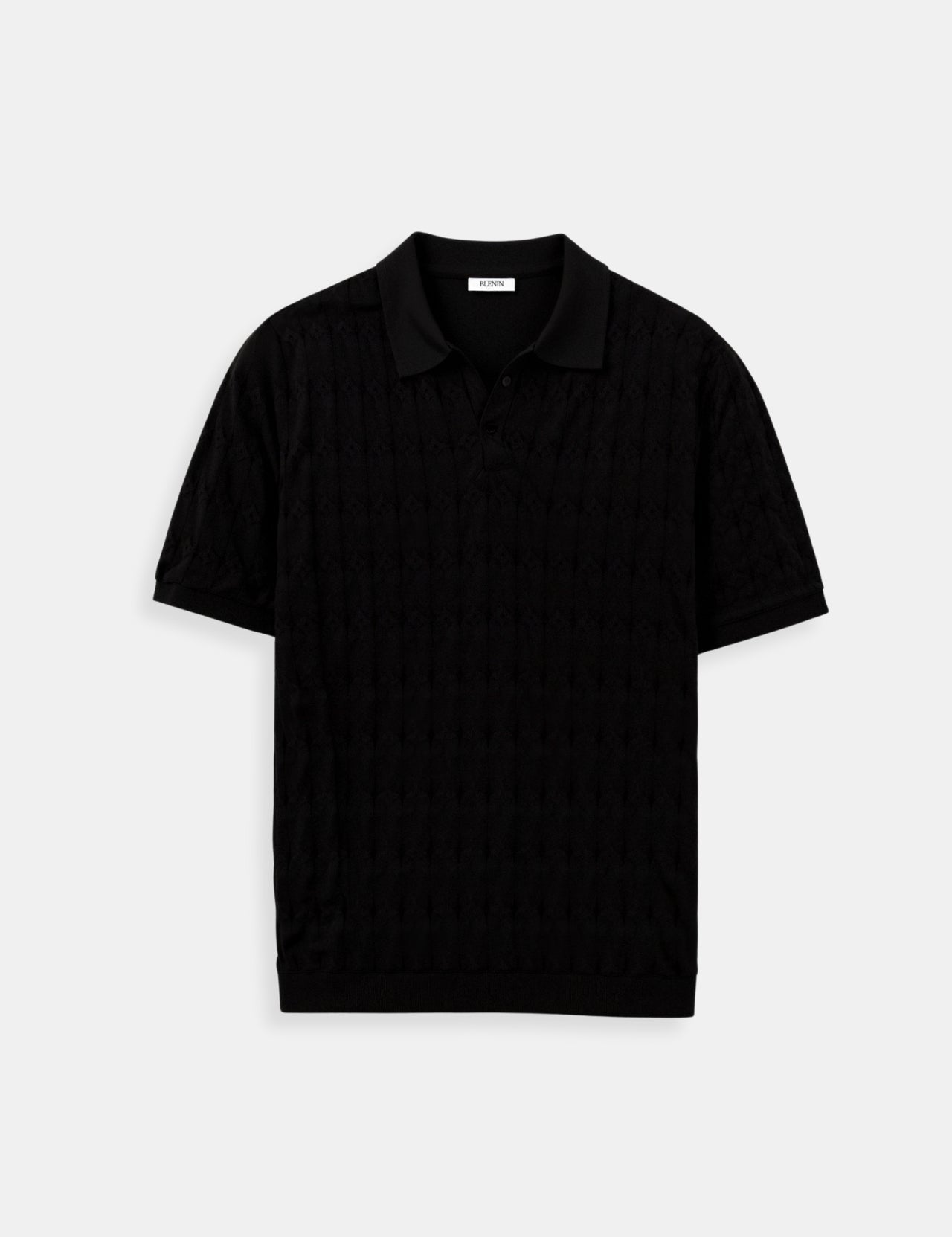 Edward Morris | Textured Knit Polo Shirt | Slim Fit & Lightweight