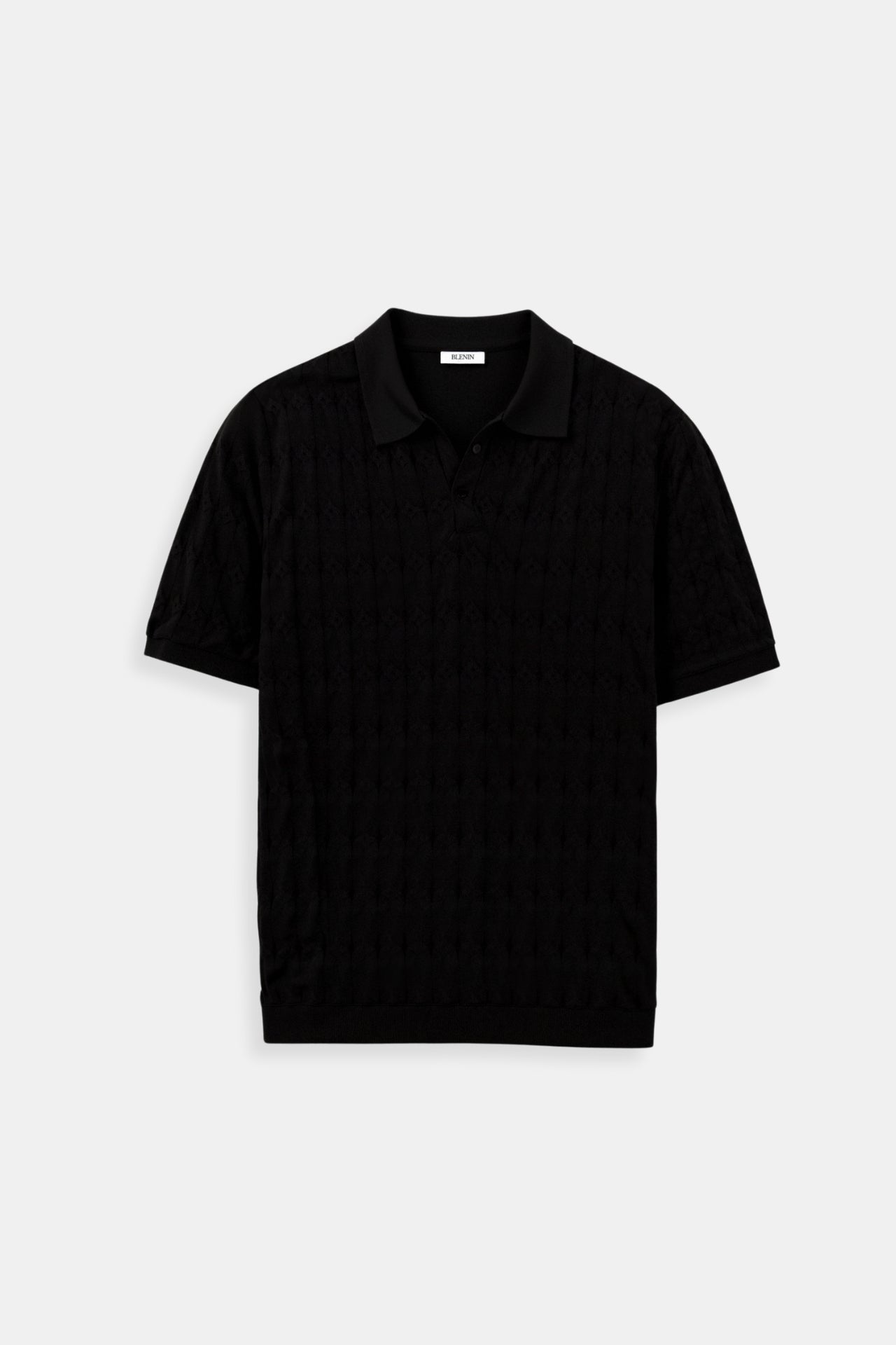 Edward Morris | Textured Knit Polo Shirt | Slim Fit & Lightweight