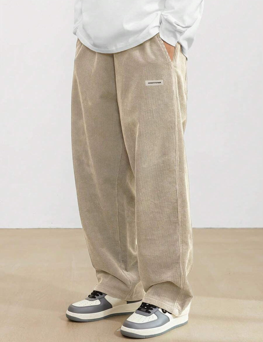 James Cooper | Men's Corduroy Wide Leg Trousers Relaxed Fit