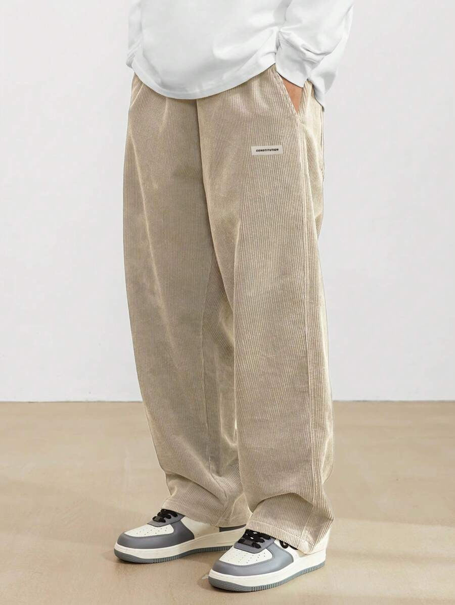 James Cooper | Men's Corduroy Wide Leg Trousers Relaxed Fit
