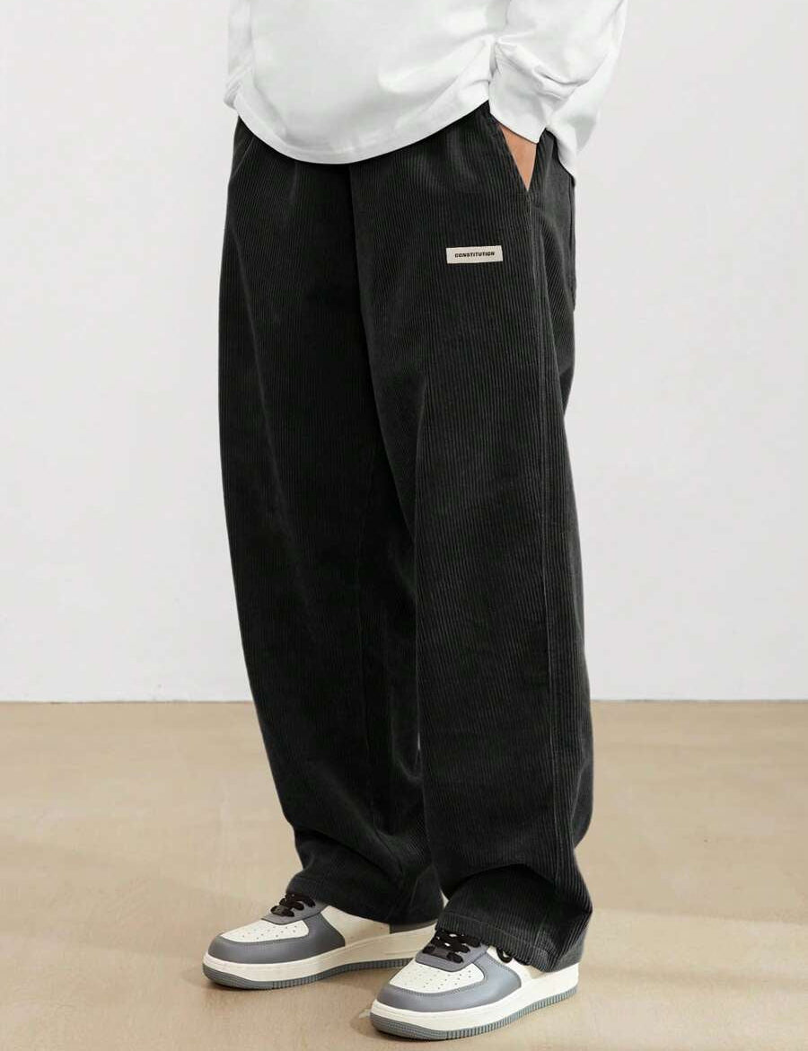 James Cooper | Men's Corduroy Wide Leg Trousers Relaxed Fit