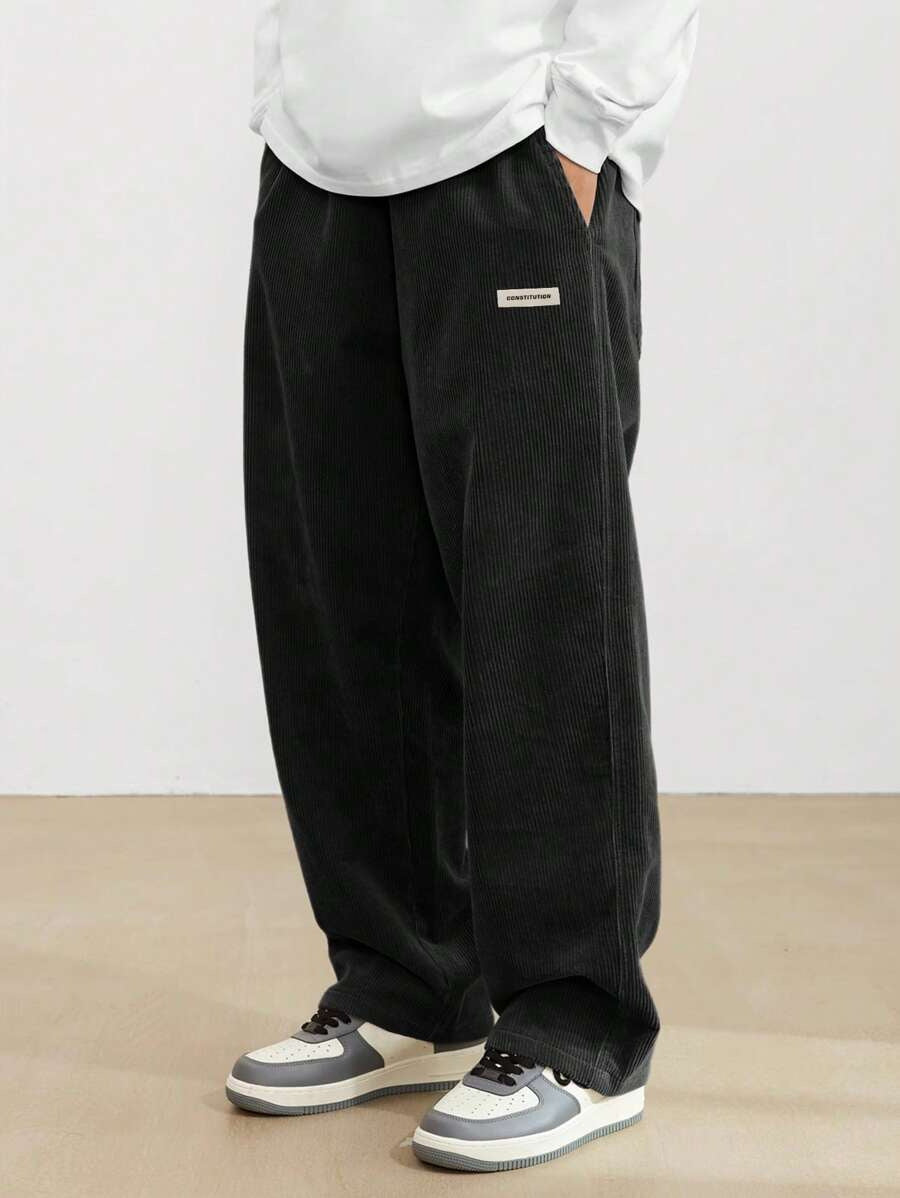 James Cooper | Men's Corduroy Wide Leg Trousers Relaxed Fit