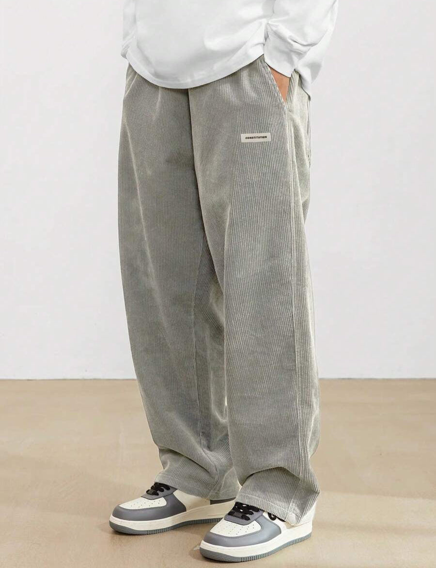 James Cooper | Men's Corduroy Wide Leg Trousers Relaxed Fit