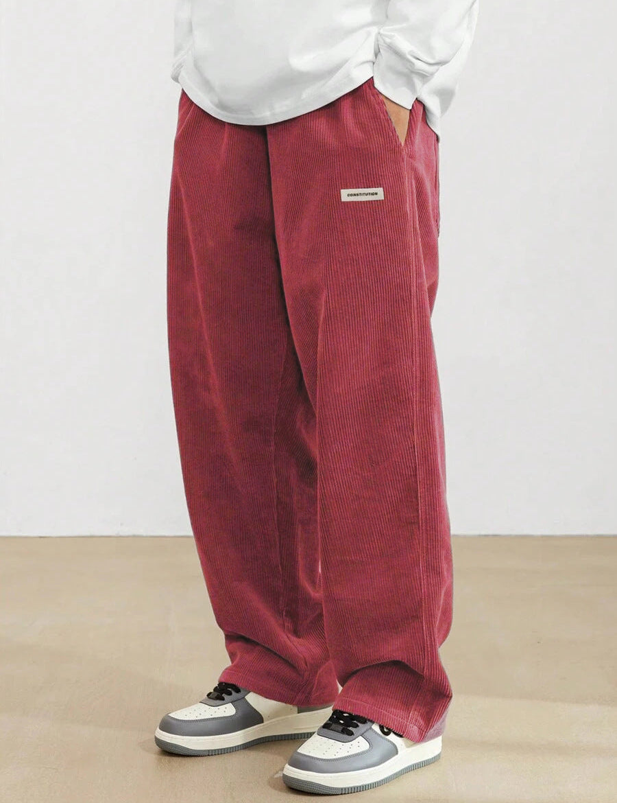 James Cooper | Men's Corduroy Wide Leg Trousers Relaxed Fit