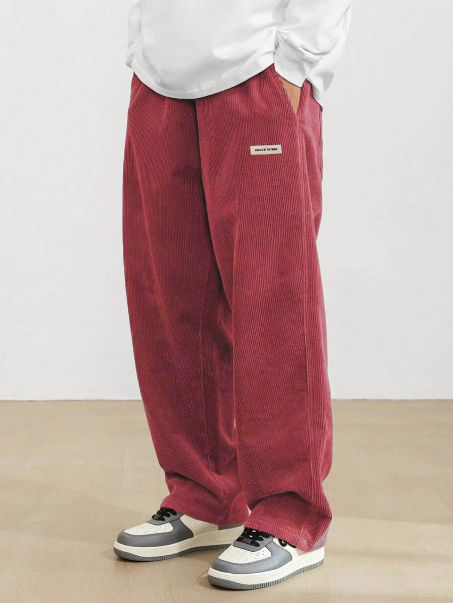 James Cooper | Men's Corduroy Wide Leg Trousers Relaxed Fit