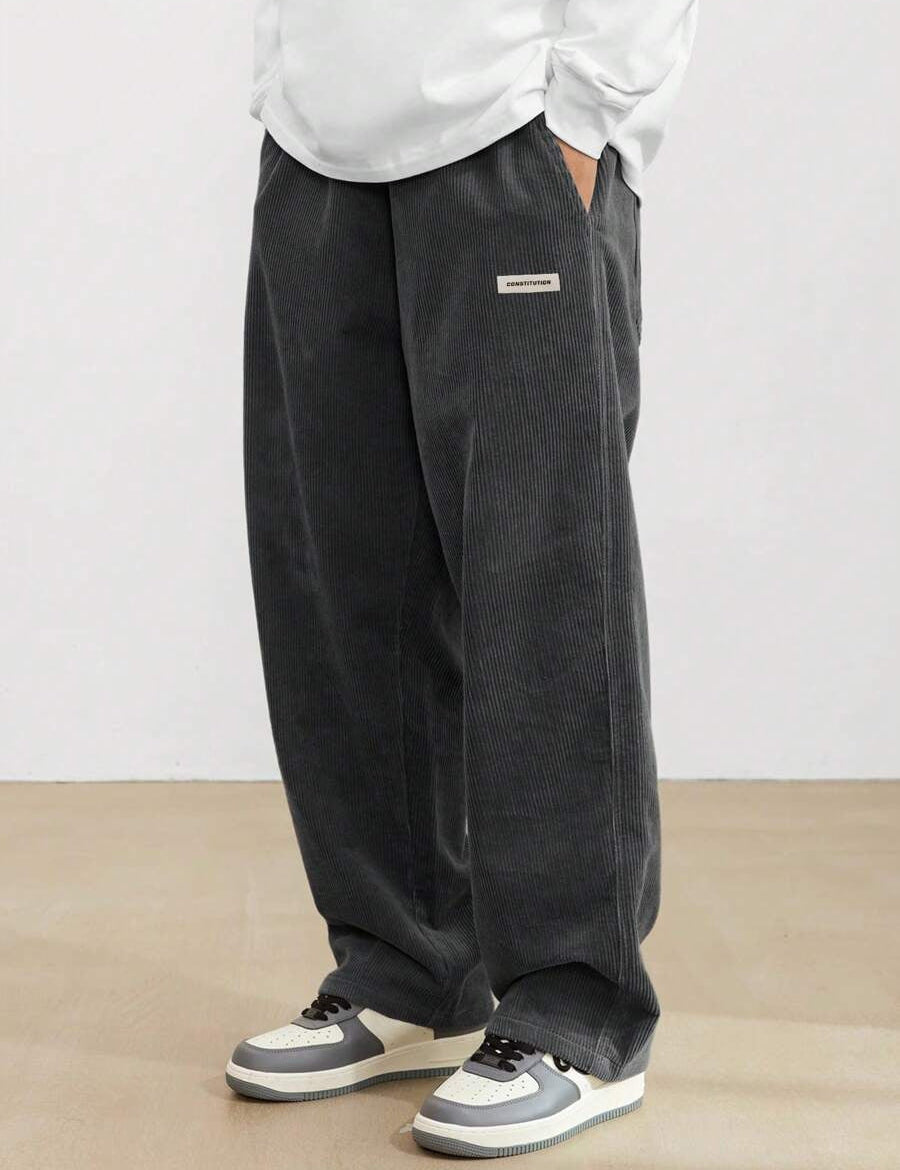 James Cooper | Men's Corduroy Wide Leg Trousers Relaxed Fit