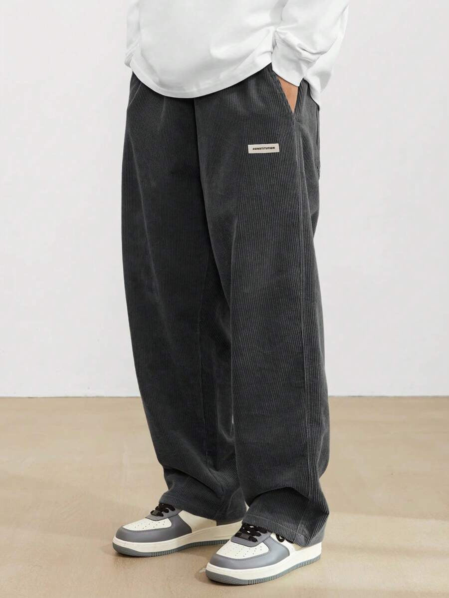 James Cooper | Men's Corduroy Wide Leg Trousers Relaxed Fit