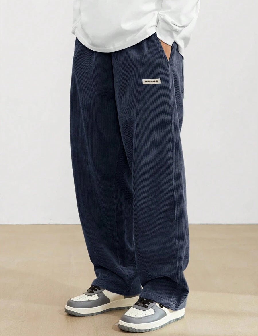 James Cooper | Men's Corduroy Wide Leg Trousers Relaxed Fit