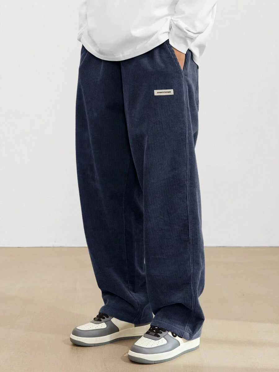 James Cooper | Men's Corduroy Wide Leg Trousers Relaxed Fit