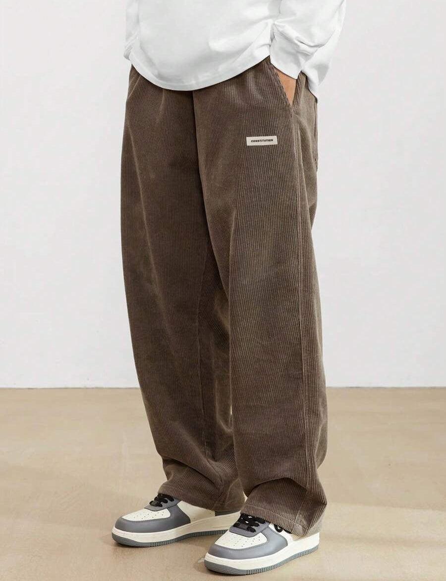 James Cooper | Men's Corduroy Wide Leg Trousers Relaxed Fit
