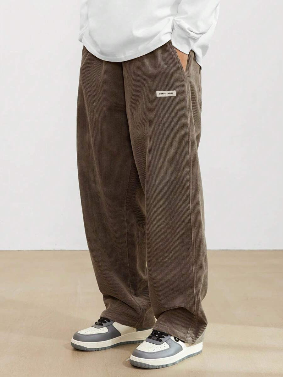 James Cooper | Men's Corduroy Wide Leg Trousers Relaxed Fit