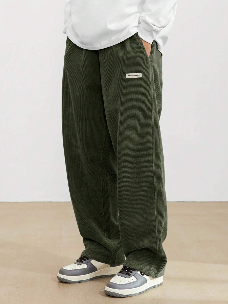 James Cooper | Men's Corduroy Wide Leg Trousers Relaxed Fit