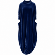 Beatrice Fairfax | Velvet Maxi Dress With Mock Neck