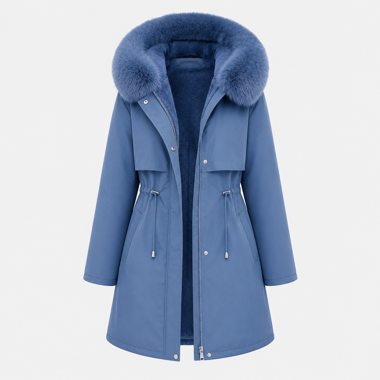 Beatrice Turner | Manteau d’hiver imperméable à capuche bordée de fourrure