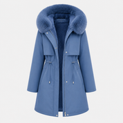 Beatrice Turner | Manteau d’hiver imperméable à capuche bordée de fourrure