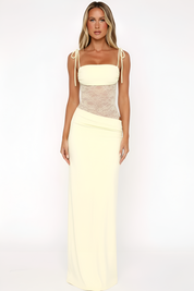 Beatrice Grey | Lace Detail Maxi Dress