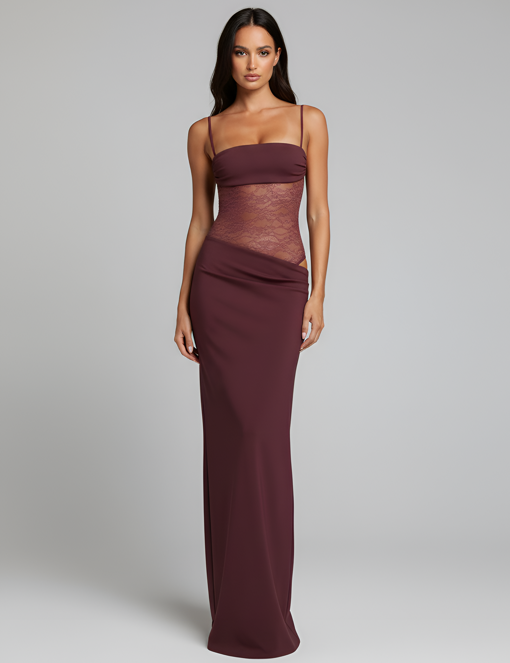 Beatrice Grey | Lace Detail Maxi Dress