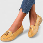 Nell Hargreaves | Mocassins en cuir à pampilles