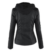 Marnie Ashcombe | Leather Jacket With Hood For Women
