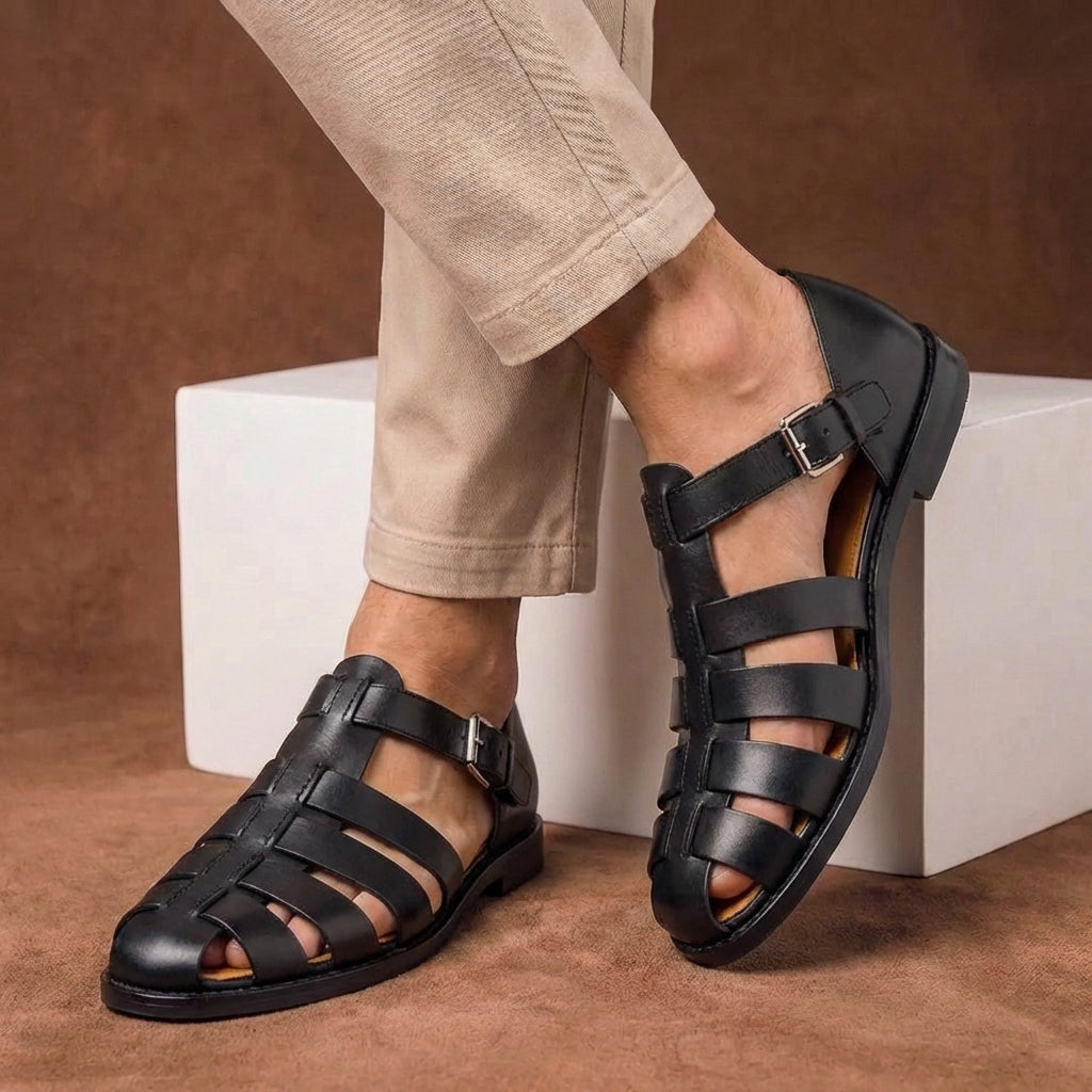 Olivier Beaumont | Leather Fisherman Sandals For Men