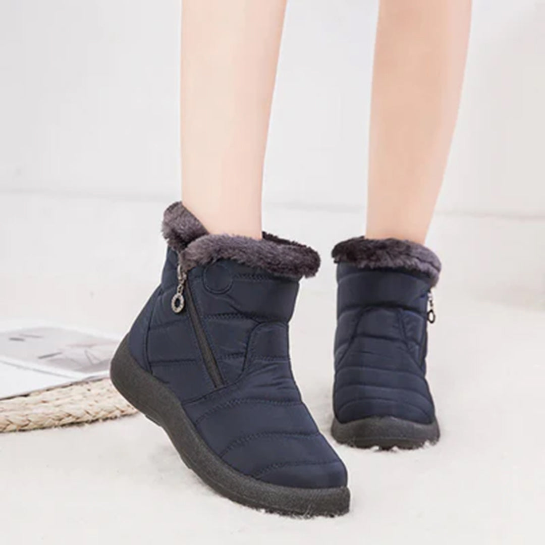 Freya Sanderson | Cozy Snow Boots For Women with Faux-Fur Trim