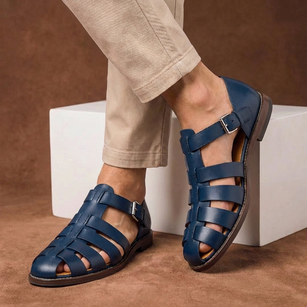 Olivier Beaumont | Leather Fisherman Sandals For Men