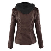 Marnie Ashcombe | Leather Jacket With Hood For Women