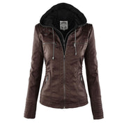 Marnie Ashcombe | Leather Jacket With Hood For Women