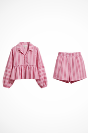 Camille Beaumont | Striped Lounge Set For Women
