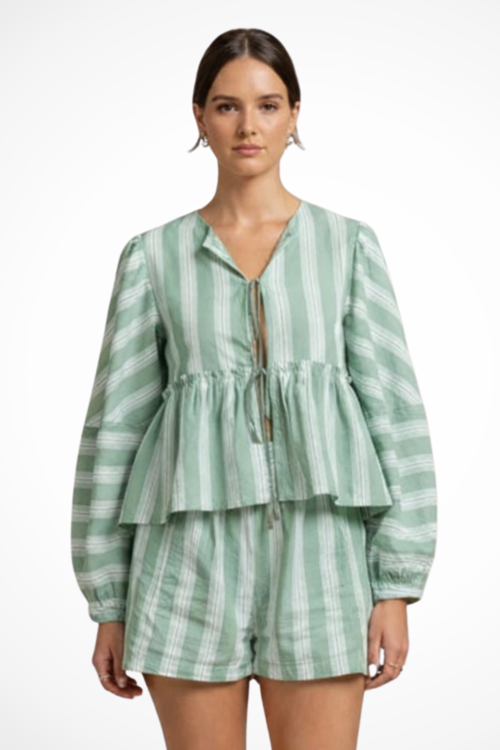 Camille Beaumont | Striped Lounge Set For Women
