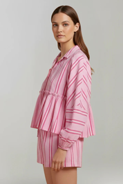 Camille Beaumont | Striped Lounge Set For Women