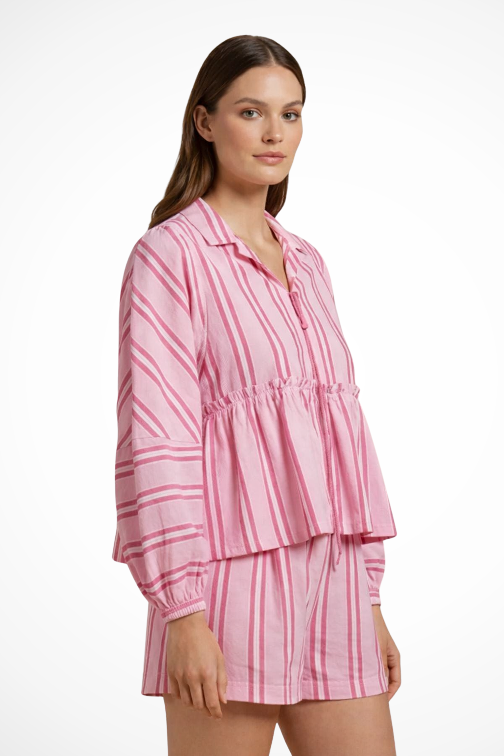 Camille Beaumont | Striped Lounge Set For Women