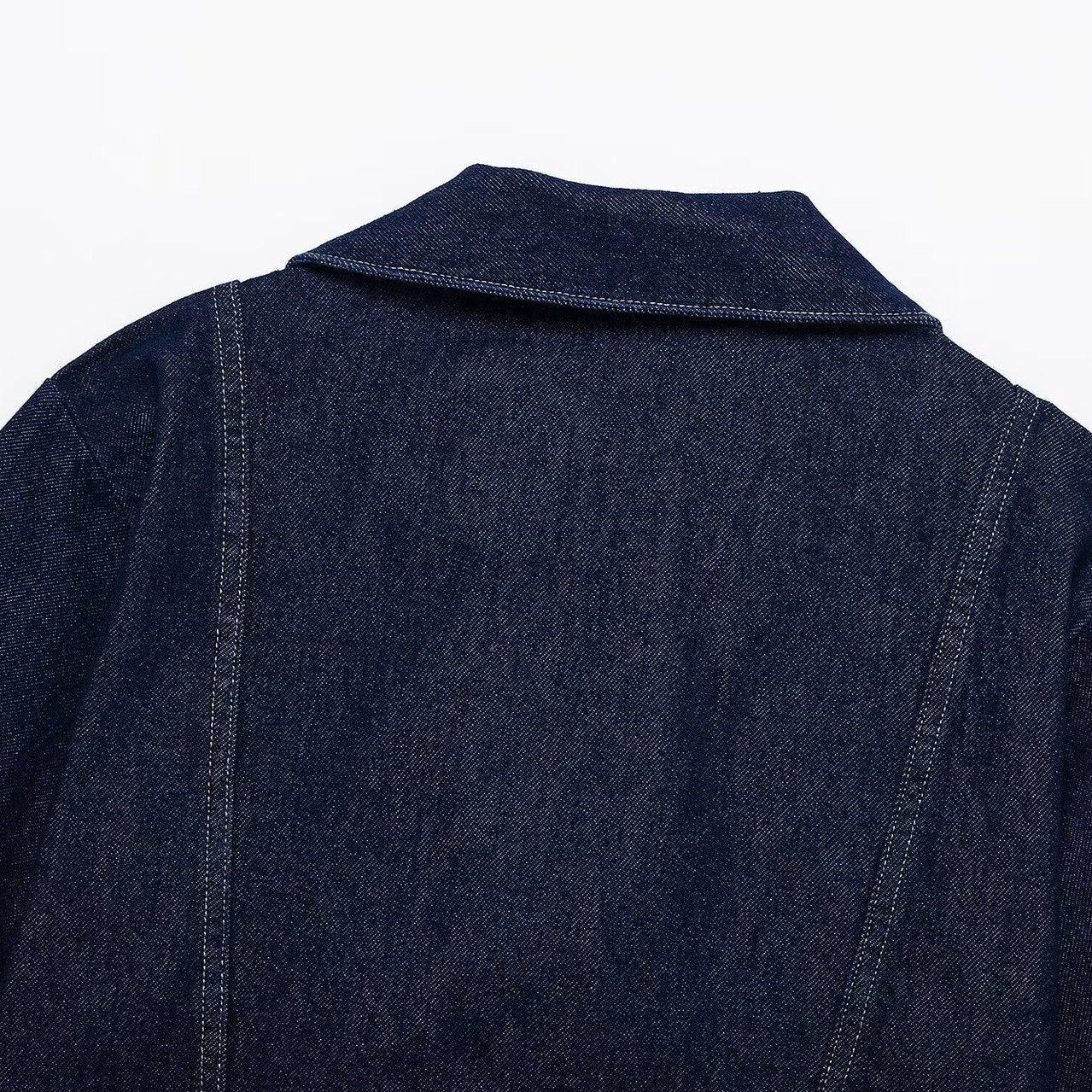 Camille | Cropped Denim Shirt Jacket For Women