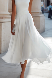 Camille Reda | Graceful Pleated Maxi Dress For Women