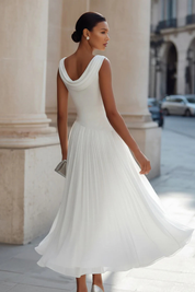Camille Reda | Graceful Pleated Maxi Dress For Women