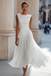 Camille Reda | Graceful Pleated Maxi Dress For Women