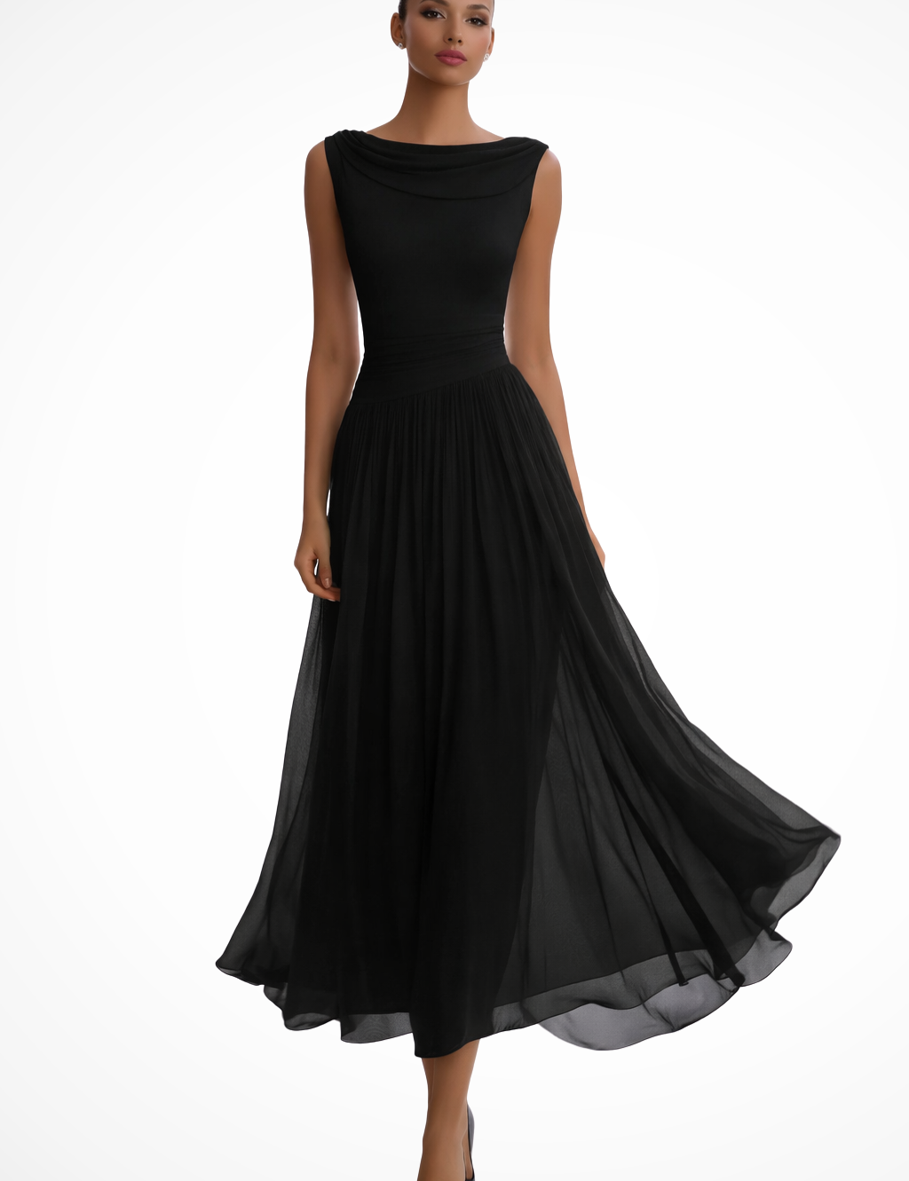 Camille Reda | Graceful Pleated Maxi Dress For Women