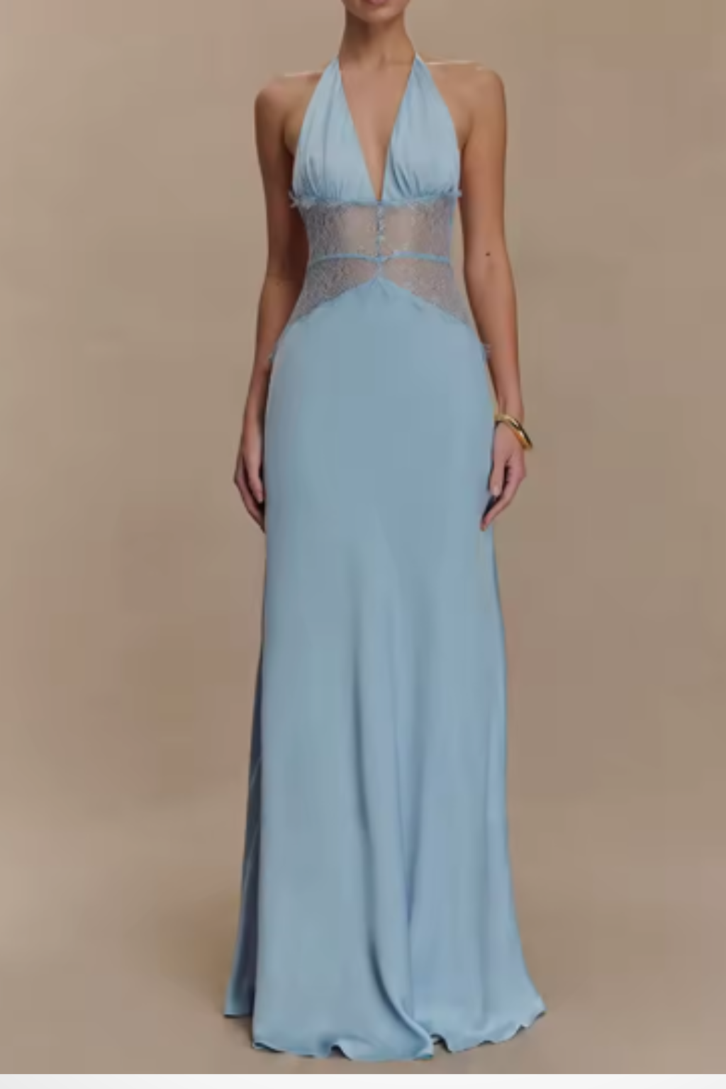 Camille Kennedy | Lace Waist Evening Maxi Dress