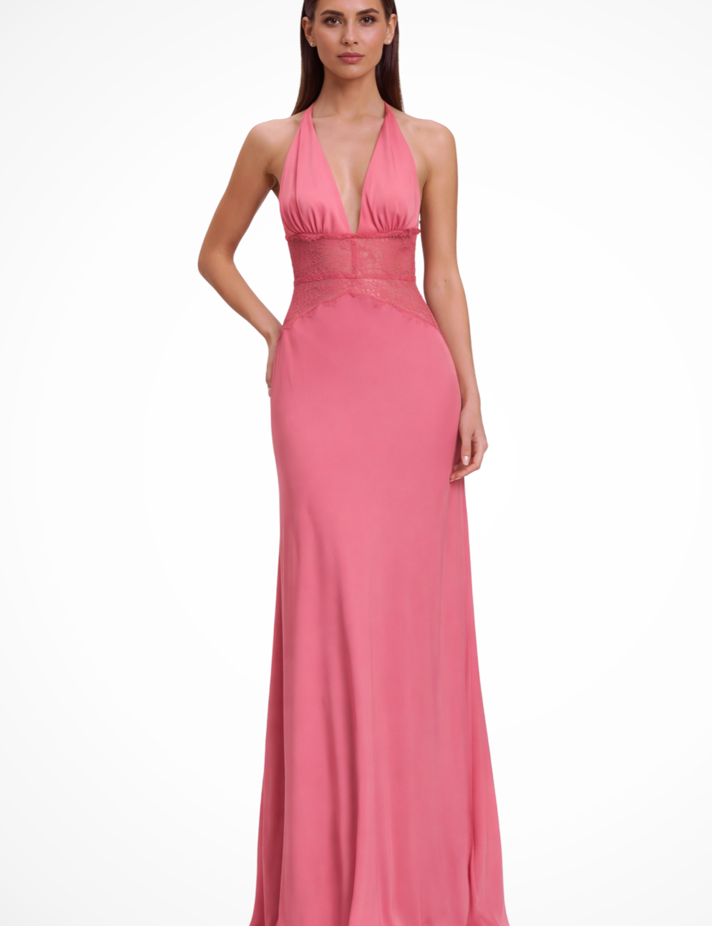 Camille Kennedy | Lace Waist Evening Maxi Dress