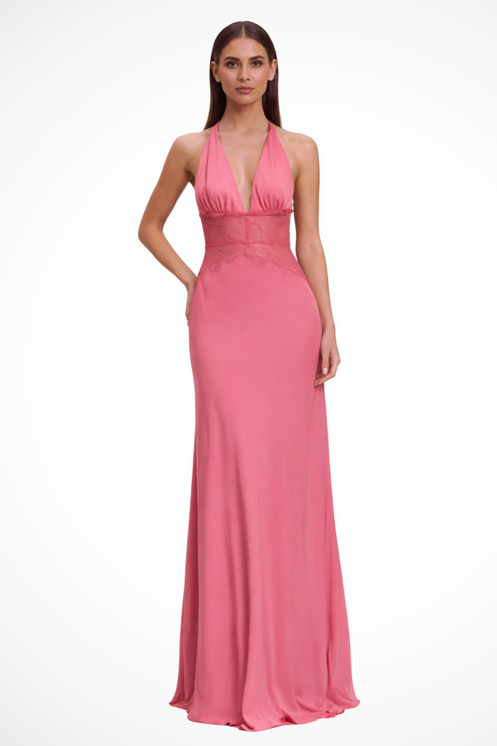 Camille Kennedy | Lace Waist Evening Maxi Dress