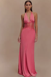 Camille Kennedy | Lace Waist Evening Maxi Dress