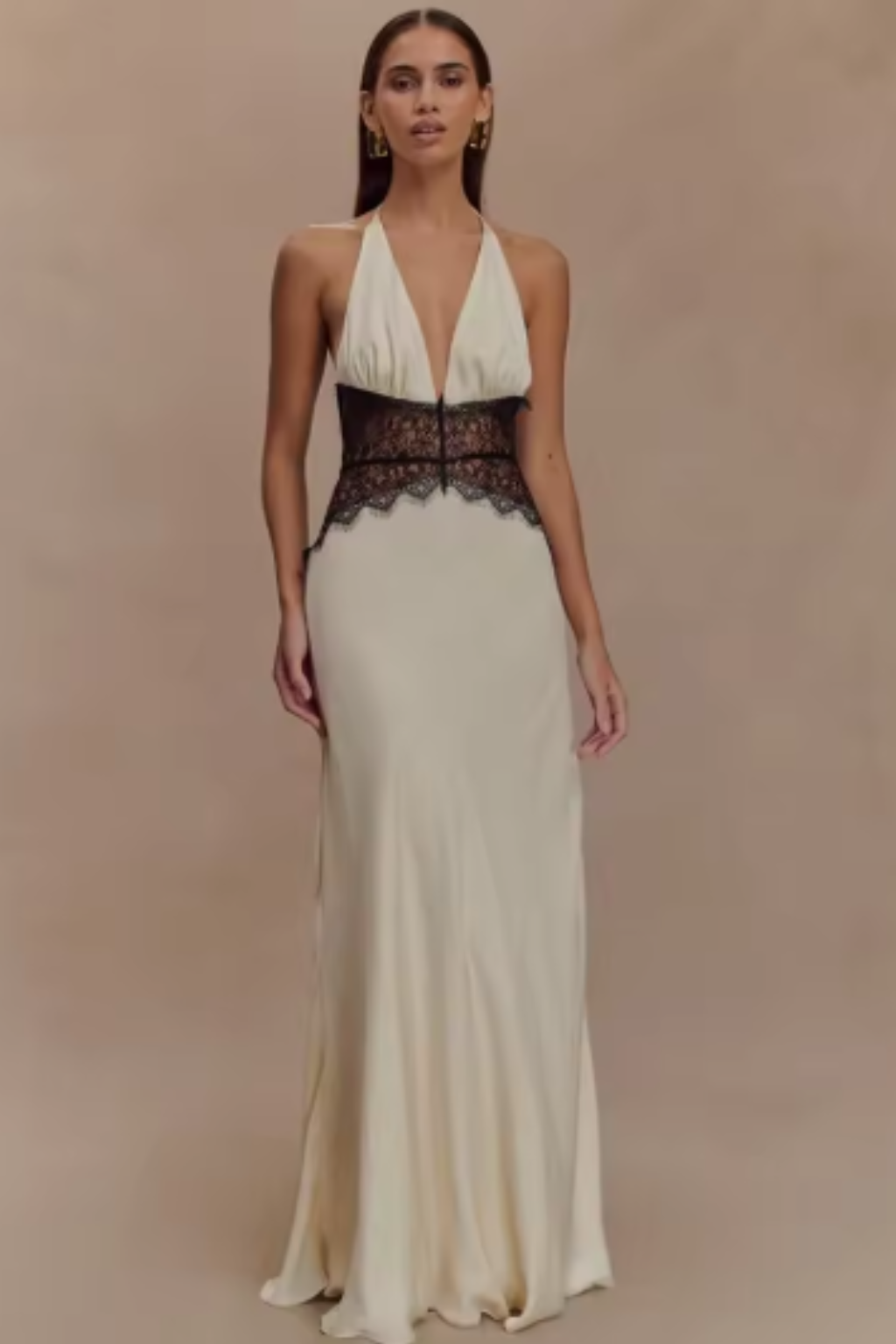 Camille Kennedy | Lace Waist Evening Maxi Dress